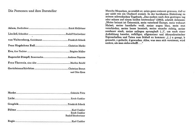 1 1997 Programm Der zerbrochene Krug